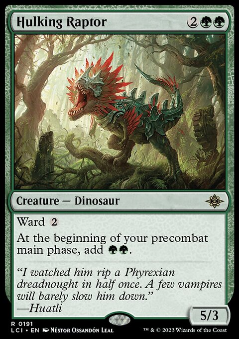 Hulking Raptor [The Lost Caverns of Ixalan]