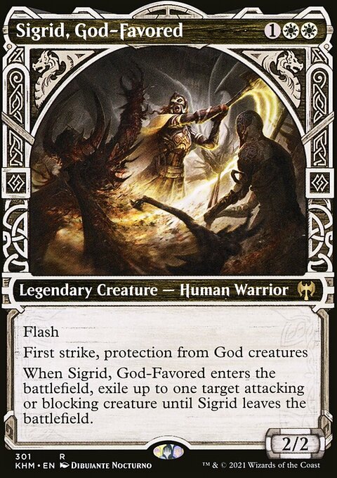 Sigrid, God-Favored (Showcase) [Kaldheim]
