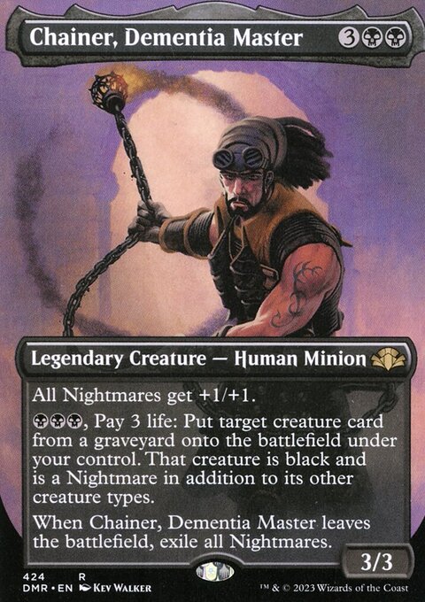 Chainer, Dementia Master (Borderless Alternate Art) [Dominaria Remastered]