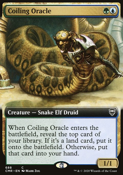 Coiling Oracle (Extended Art) [Commander Legends]