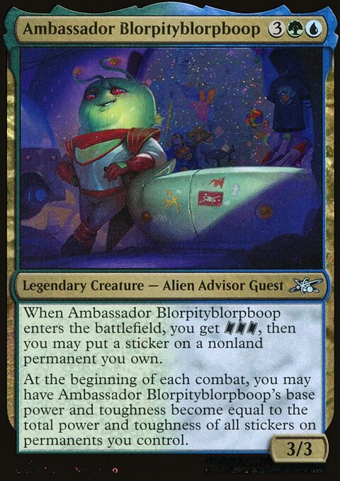 Ambassador Blorpityblorpboop (Galaxy Foil) [Unfinity]