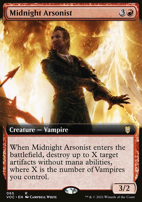 Midnight Arsonist (Extended Art) [Innistrad: Crimson Vow Commander]