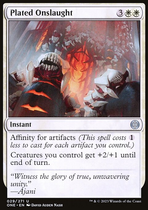 Plated Onslaught [Phyrexia: All Will Be One]