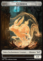 Glimmer // Shard Double-Sided Token [Duskmourn: House of Horror Tokens]