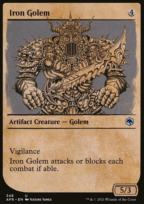 Iron Golem (Showcase) [Dungeons & Dragons: Adventures in the Forgotten Realms]