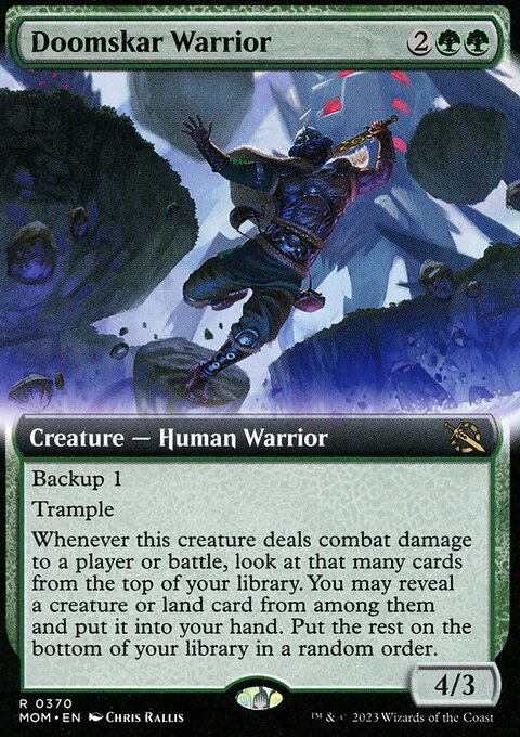Doomskar Warrior (Extended Art) [March of the Machine]