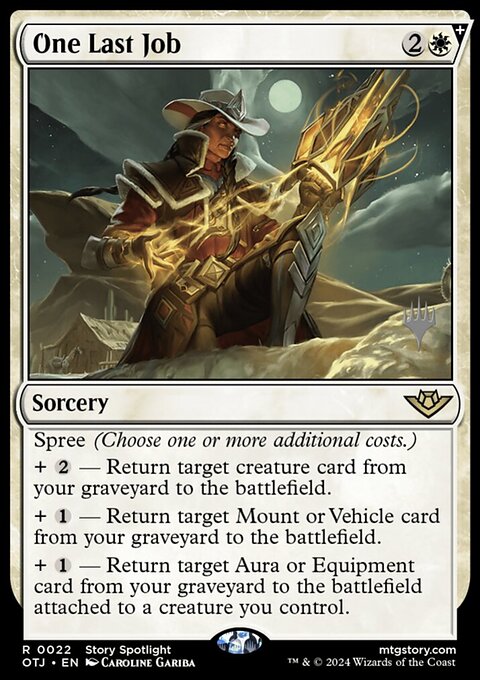 One Last Job (Promo Pack) [Outlaws of Thunder Junction Promos]