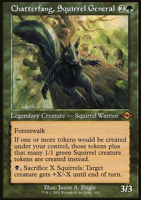 Chatterfang, Squirrel General (Retro Foil Etched) [Modern Horizons 2]