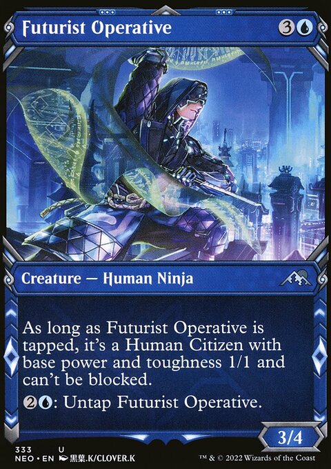 Futurist Operative (Showcase Ninja) [Kamigawa: Neon Dynasty]