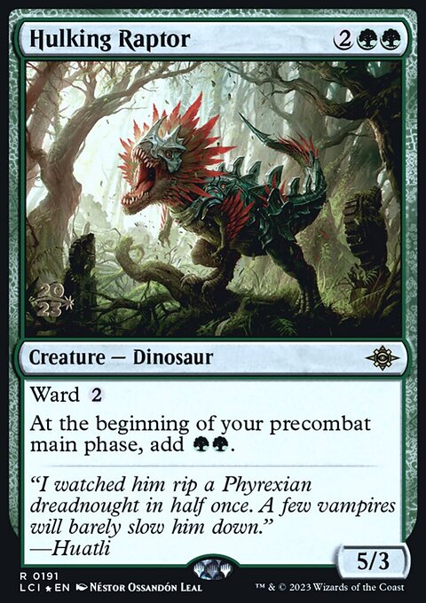 Hulking Raptor [The Lost Caverns of Ixalan Prerelease Cards]