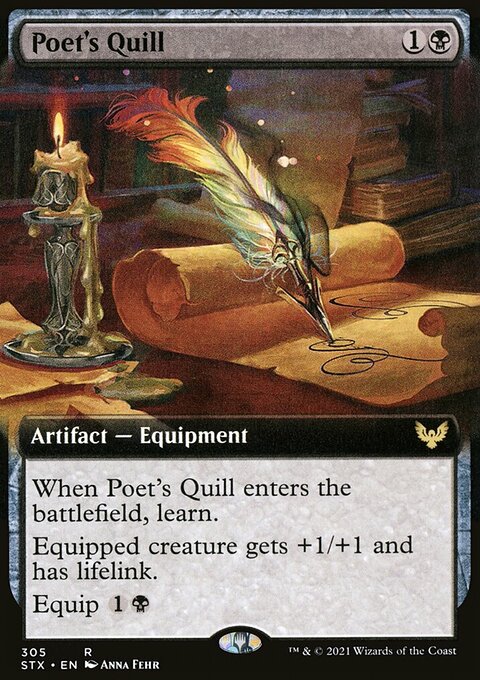 Poet's Quill (Extended Art) [Strixhaven: School of Mages]