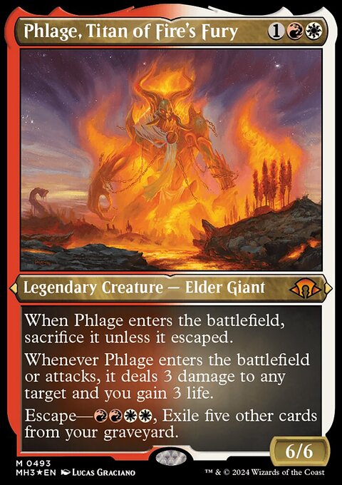 Phlage, Titan of Fire's Fury (Foil Etched) [Modern Horizons 3]