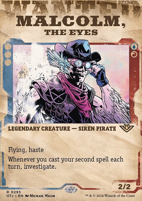 Malcolm, the Eyes (Showcase) [Outlaws of Thunder Junction]