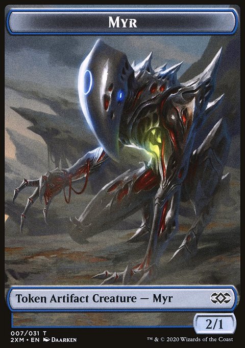 Myr (007) // Treasure Double-Sided Token [Double Masters Tokens]