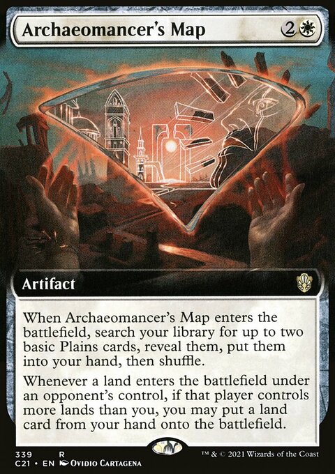 Archaeomancer's Map (Extended Art) [Commander 2021]