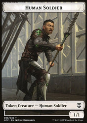 Eldrazi // Human Soldier Double-Sided Token [Streets of New Capenna Commander Tokens]