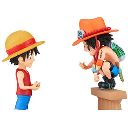 One Piece World Collectable Figure Log Stories - Monkey.D.Luffy & Portgas.D.Ace