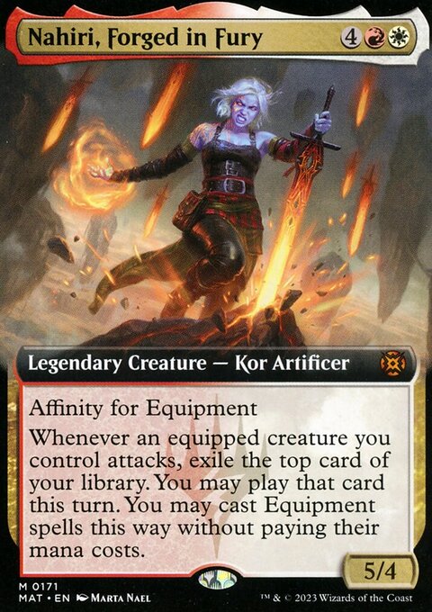 Nahiri, Forged in Fury (Extended Art) [March of the Machine: The Aftermath]