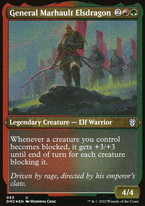 General Marhault Elsdragon (Foil Etched) [Dominaria United Commander]