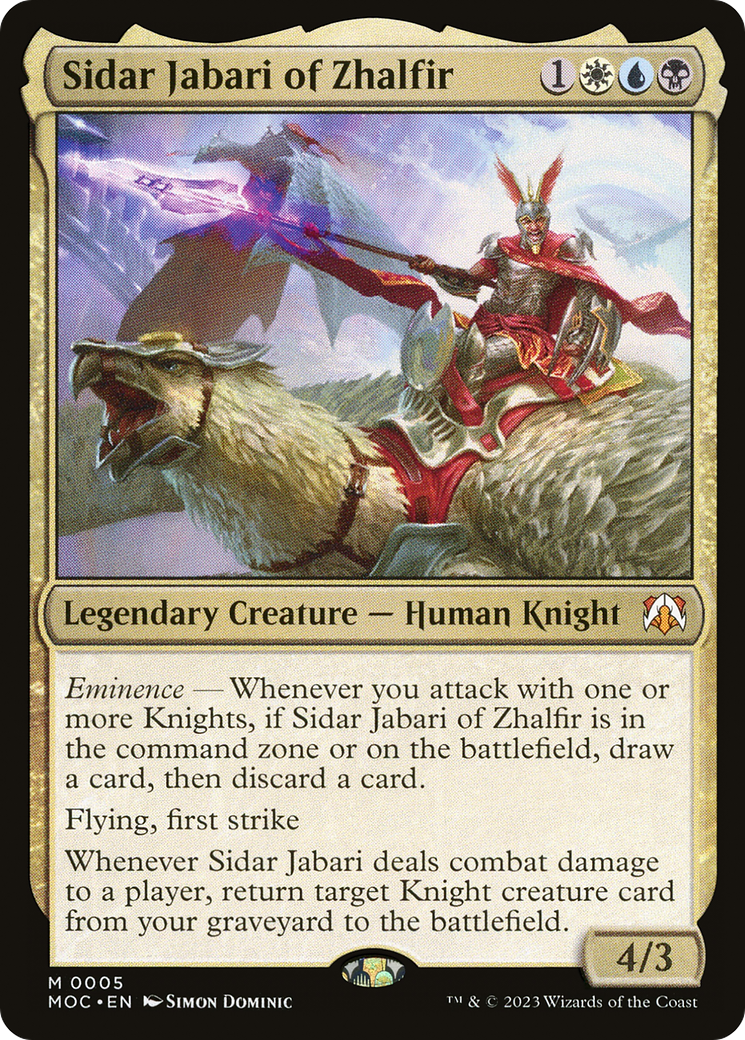 Sidar Jabari of Zhalfir [March of the Machine Commander]