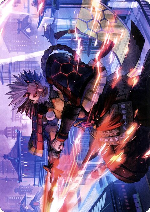 Isshin, Two Heavens as One 2 Art Card [Kamigawa: Neon Dynasty Art Series]