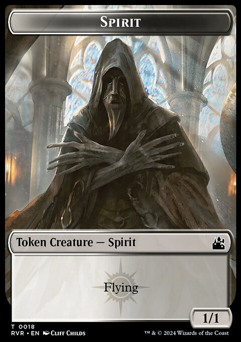 Spirit (0018) // Goblin (0009) Double-Sided Token [Ravnica Remastered Tokens]