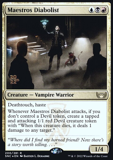 Maestros Diabolist [Streets of New Capenna Prerelease Promos]