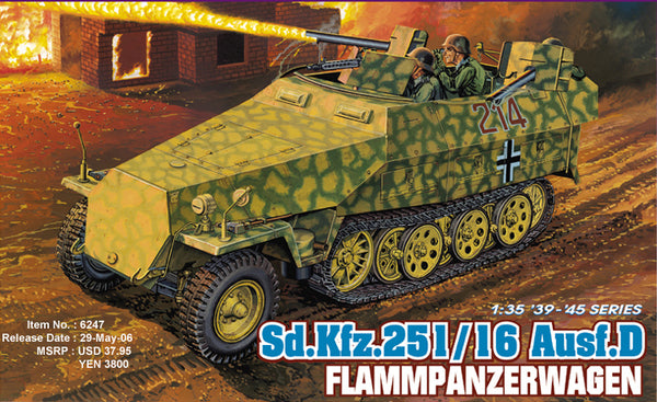 Dragon 1/35 Sd.Kfz. 251/16 Ausf. D Flammpanzerwagen Plastic Model Kit