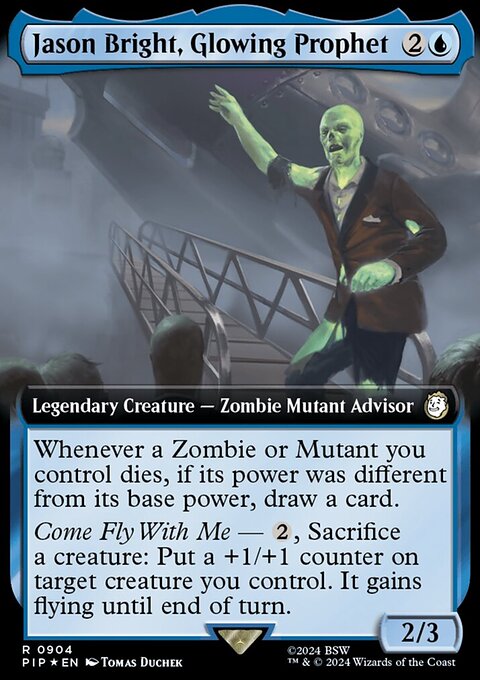 Jason Bright, Glowing Prophet (Extended Art) (Surge Foil) [Fallout]