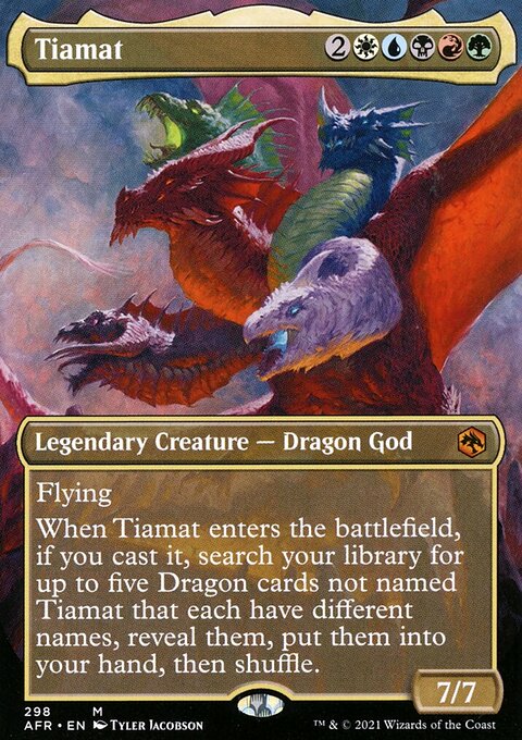 Tiamat (Borderless Alternate Art) [Dungeons & Dragons: Adventures in the Forgotten Realms]