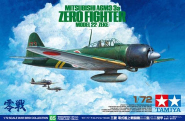 Mitsubishi A6M3/3a Zero Fighter Model 22 (Zeke) 1/72 - Tamiya Scale Model Kit