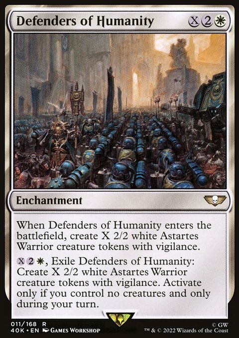 Defenders of Humanity (Surge Foil) [Warhammer 40,000]