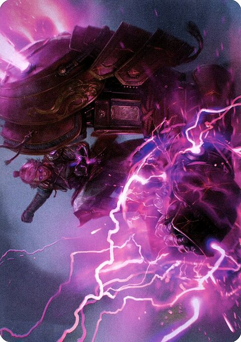Voltage Surge Art Card [Kamigawa: Neon Dynasty Art Series]