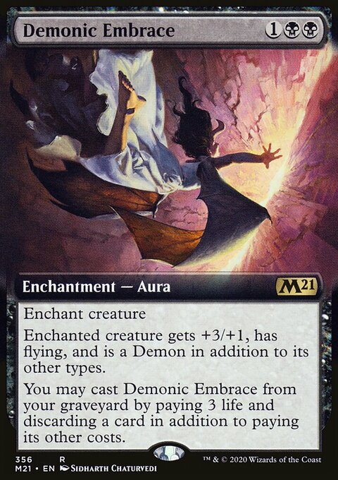 Demonic Embrace (Extended Art) [Core Set 2021]