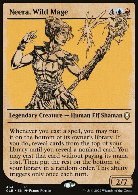 Neera, Wild Mage (Showcase) [Commander Legends: Battle for Baldur's Gate]