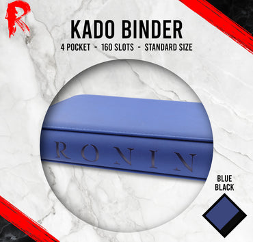 Kādo Binder - 4 Pocket Standard Zip Binder - Blue