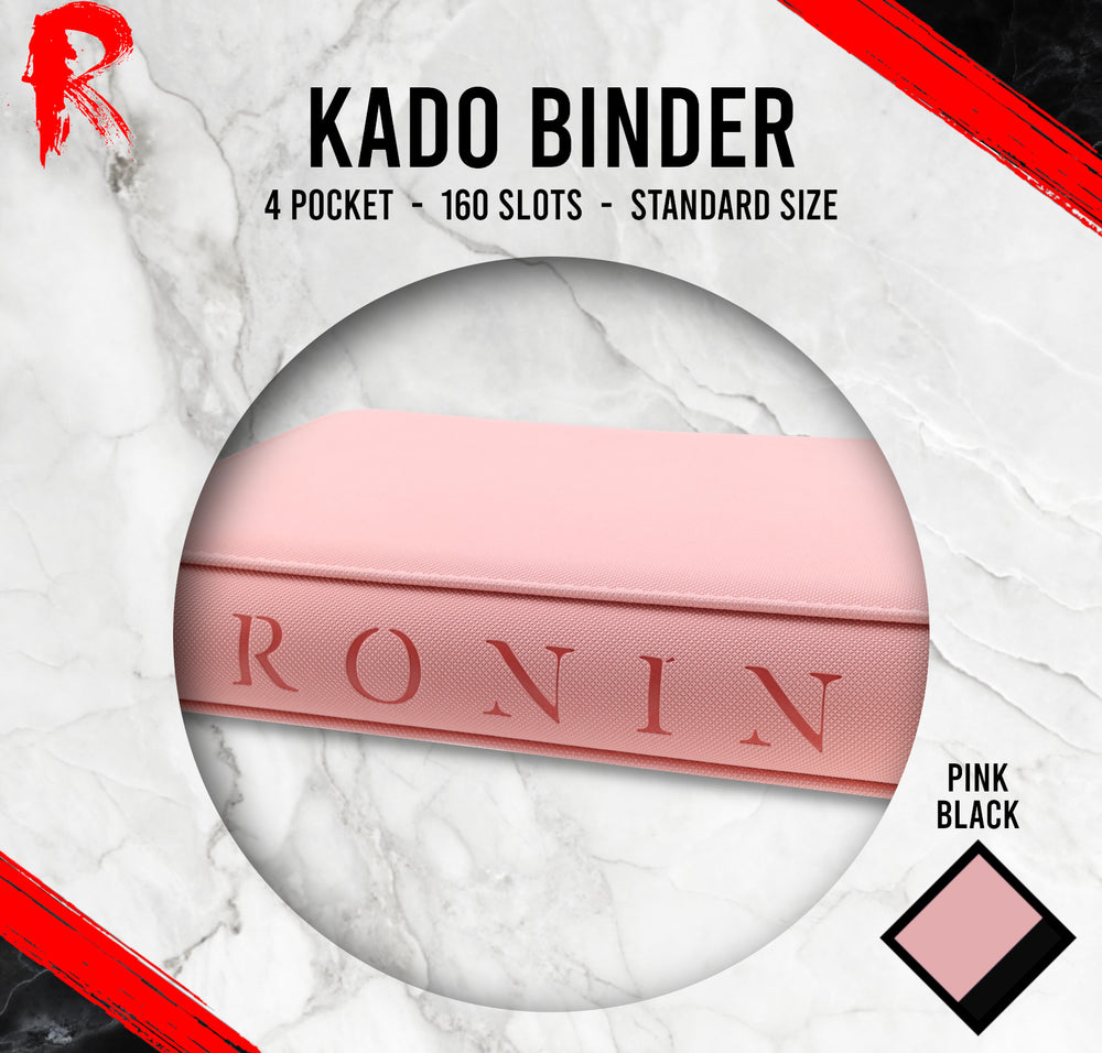 Kādo Binder - 4 Pocket Standard Zip Binder - Pink
