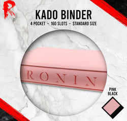 Kādo Binder - 4 Pocket Standard Zip Binder - Pink