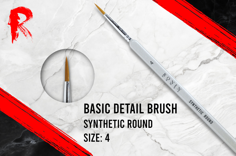 Ronin Games Brushes - Synthetic Round Brush No.4