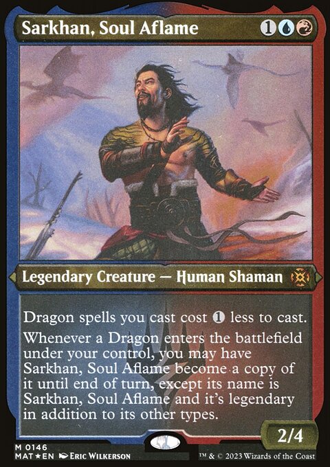 Sarkhan, Soul Aflame (Foil Etched) [March of the Machine: The Aftermath]