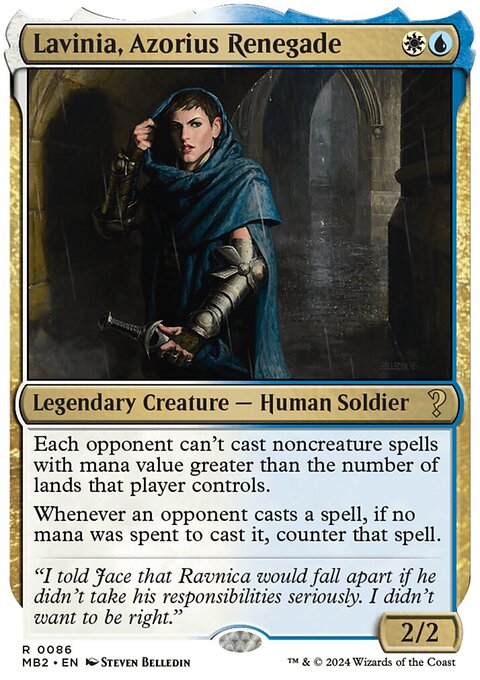 Lavinia, Azorius Renegade (White Border) [Mystery Booster 2]