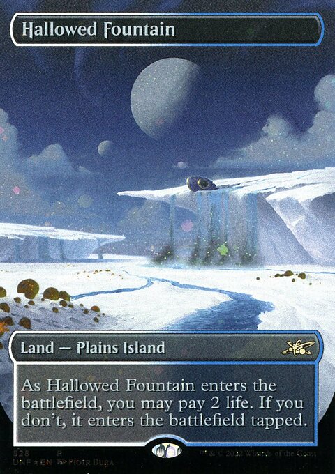 Hallowed Fountain (Borderless) (Galaxy Foil) [Unfinity]