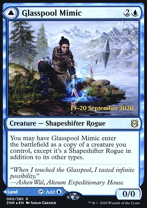Glasspool Mimic // Glasspool Shore [Zendikar Rising Prerelease Promos]