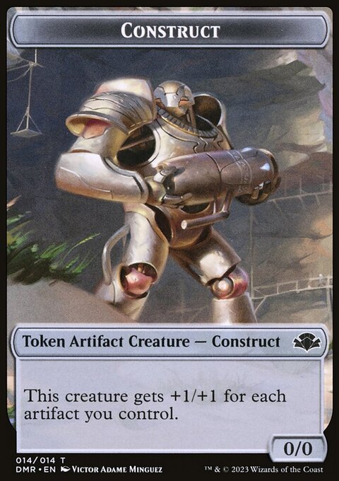 Elephant // Construct Double-Sided Token [Dominaria Remastered Tokens]