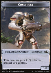 Elephant // Construct Double-Sided Token [Dominaria Remastered Tokens]