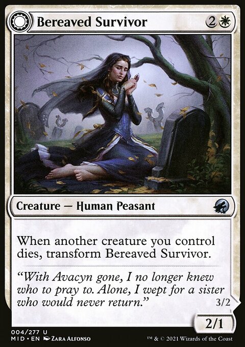 Bereaved Survivor // Dauntless Avenger [Innistrad: Midnight Hunt]