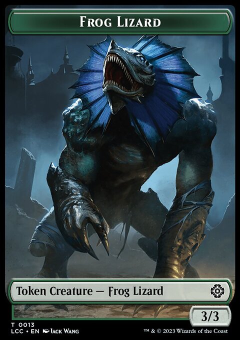 Frog Lizard // Merfolk (0003) Double-Sided Token [The Lost Caverns of Ixalan Commander Tokens]