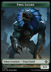 Frog Lizard // Merfolk (0003) Double-Sided Token [The Lost Caverns of Ixalan Commander Tokens]
