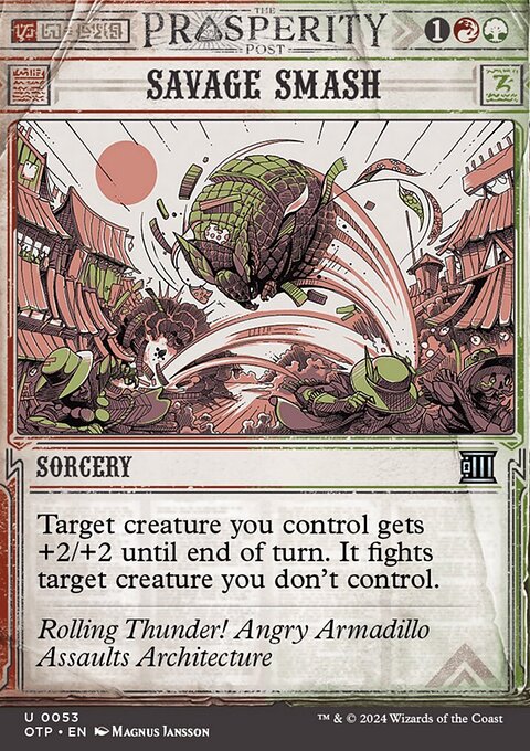 Savage Smash [Outlaws of Thunder Junction: Breaking News]