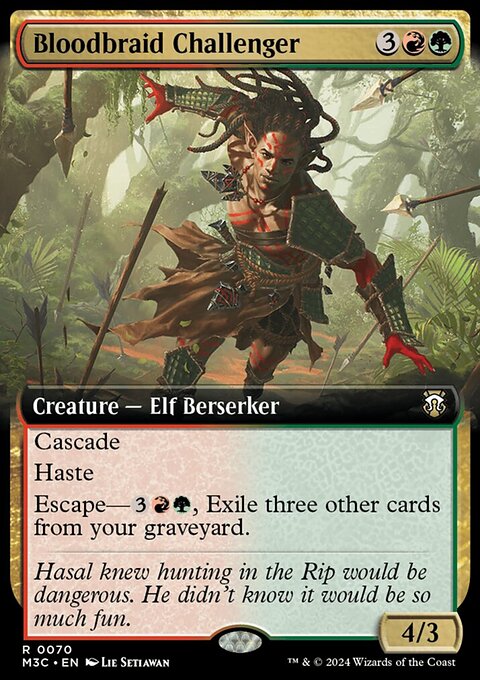 Bloodbraid Challenger (Extended Art) [Modern Horizons 3 Commander]